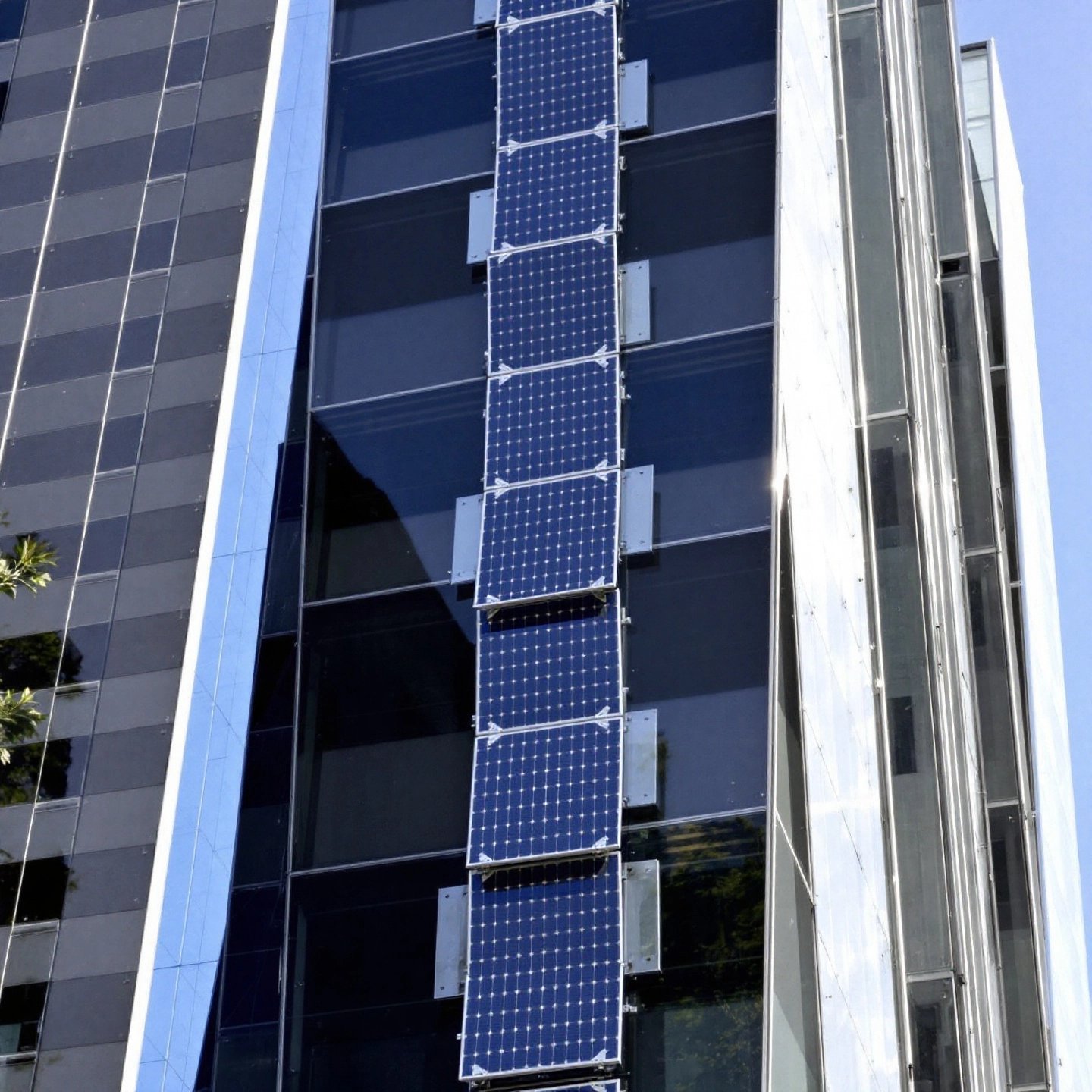diagram of solar panel wall components and energy conversion