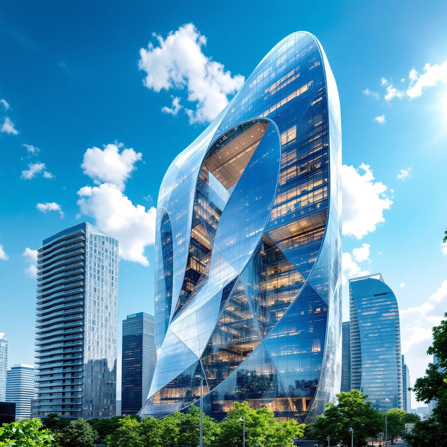futuristic solar panel technologies in urban architecture