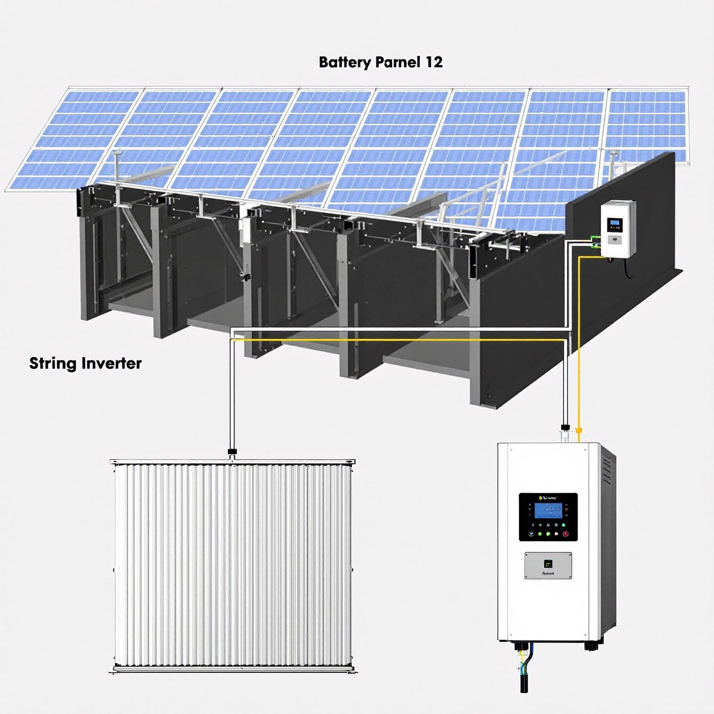 generator to battery to inverter system with solar integration