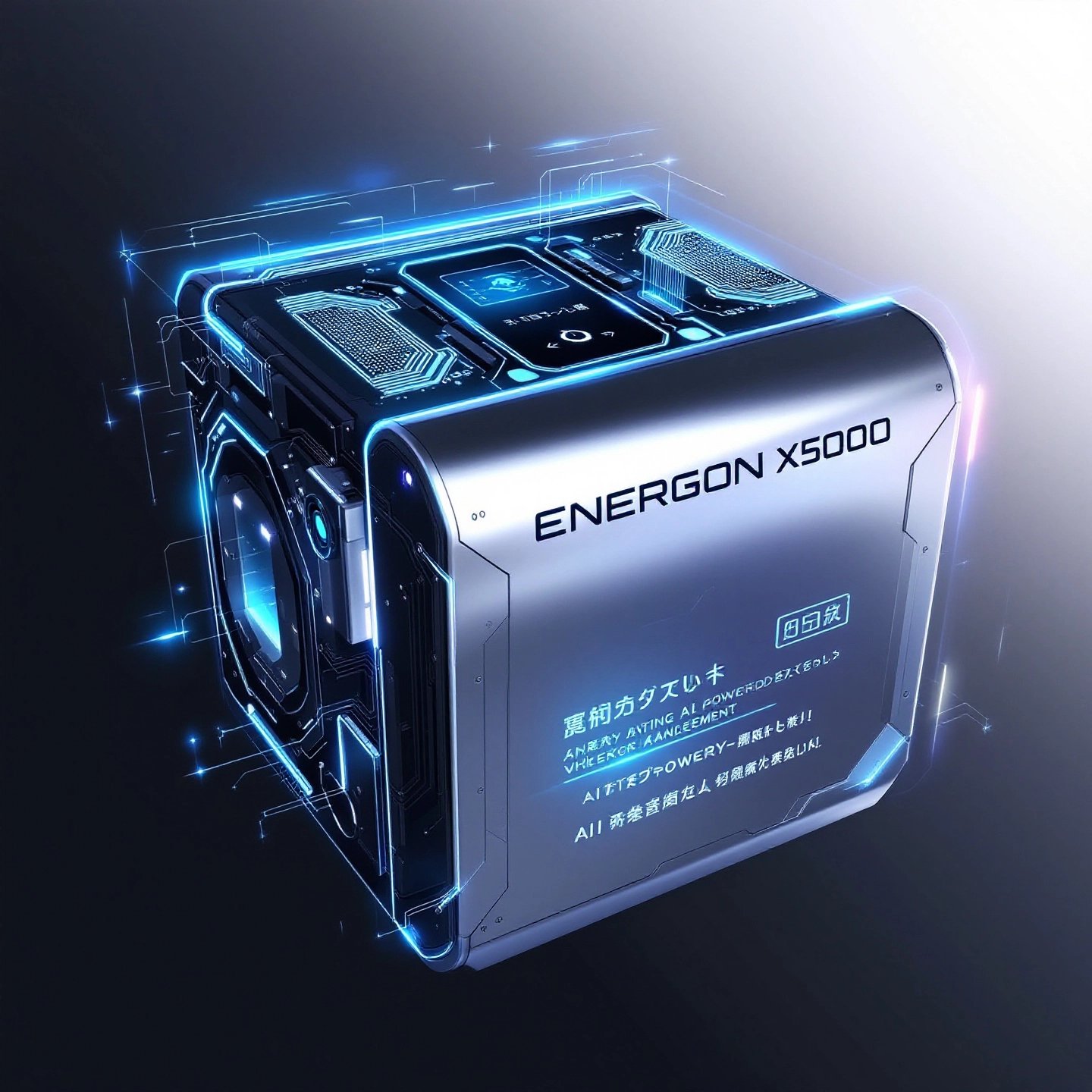 utility vehicle battery with smart technology and ai integration